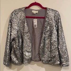 Sequinned Cropped Blazer